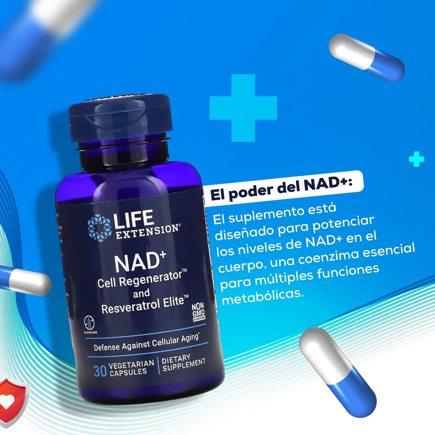 NAD+ Life Extension™ | 30 Cápsulas